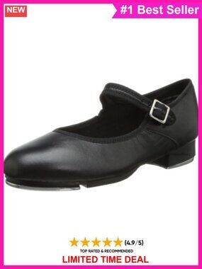 Mary Jane Tap Dance Shoe Round Toe Buckle Strap TeleTone Taps